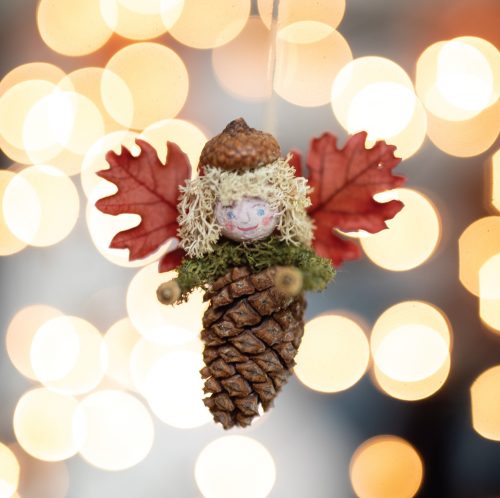 Christmas Card -  Pine Cone Angel (pack of 10)