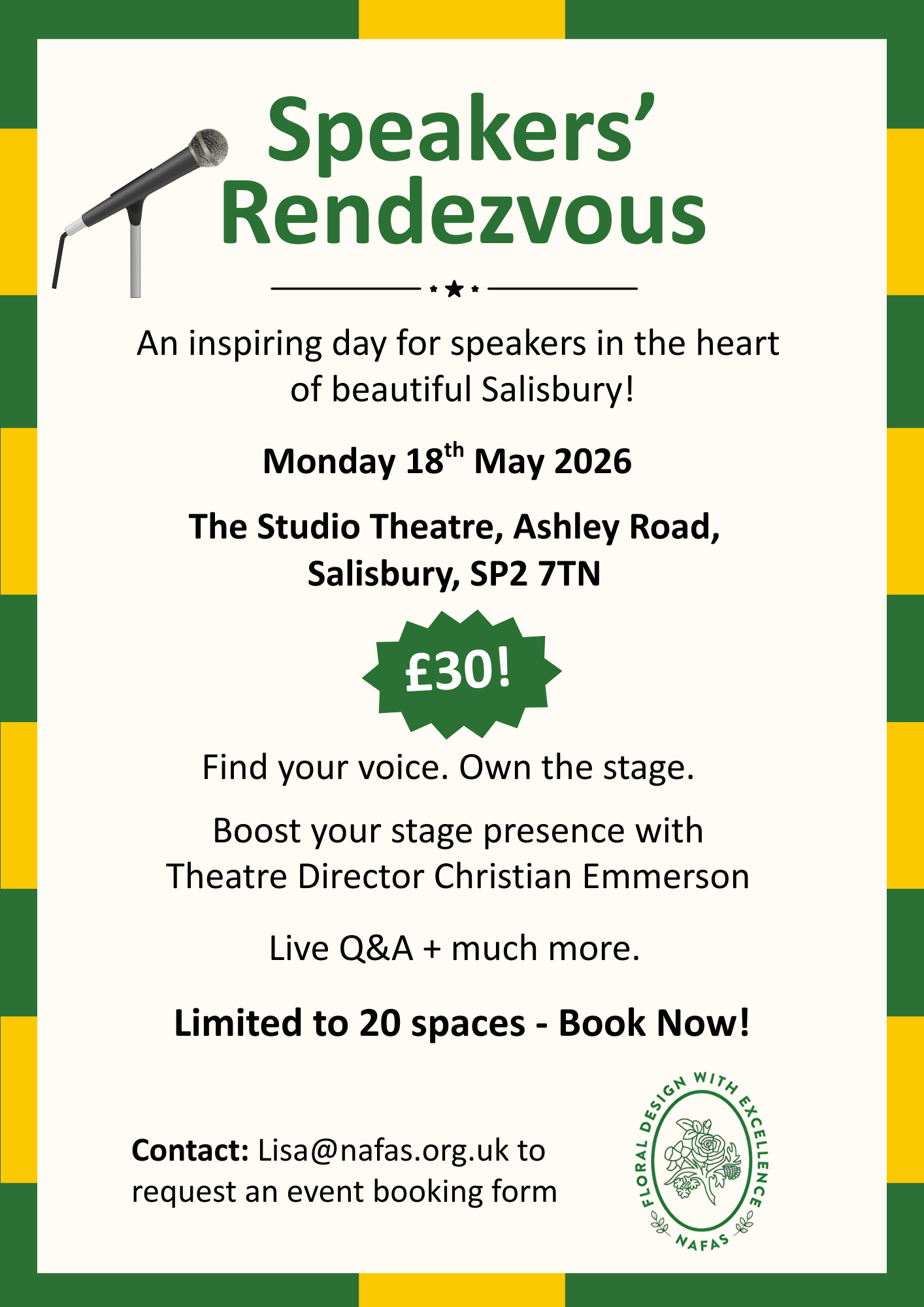 Speaker’s Rendezvous poster